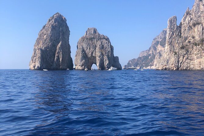 Capri Boat Tour | Full Day - Cruising Faraglioni Rocks