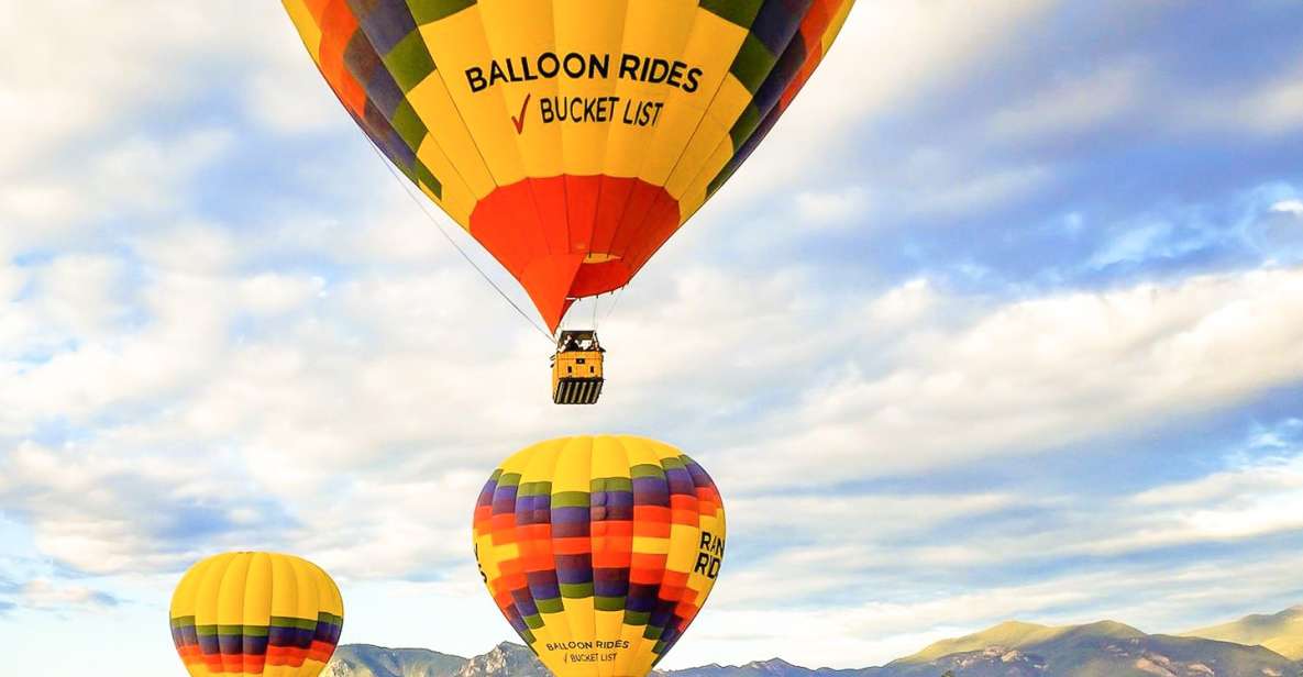 Colorado Springs: Sunrise Hot Air Balloon Flight - Balloon Ride Experience