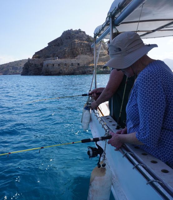 Crete: Fishing & Swimming Boat Cruise With Lunch & Drinks - Fishing and Snorkeling Activities