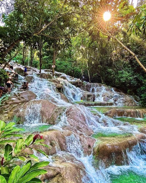 Dunn's River Falls, Blue Hole and Horseback Riding Tour - Climb Terraced Limestone Rocks