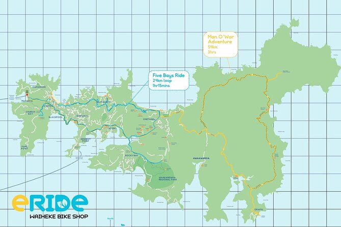 Eride Waiheke 5 Bays Ride - Tour Inclusions and Benefits