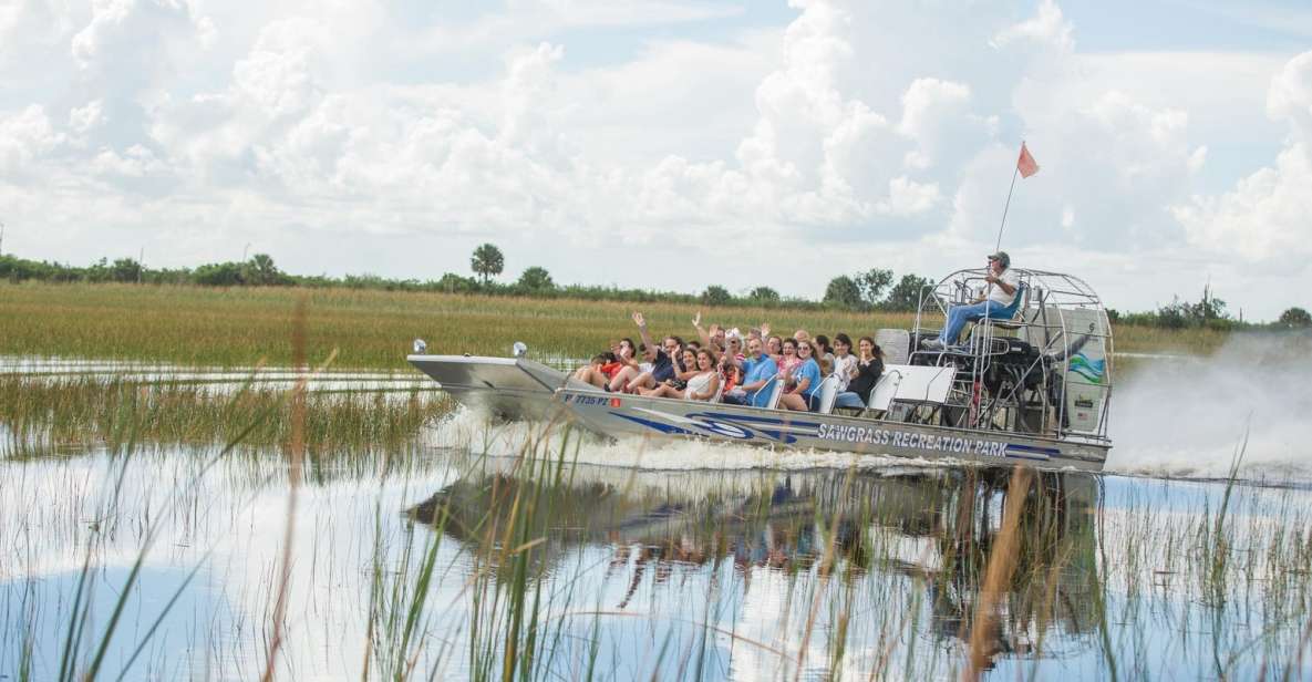 Everglades: Sawgrass Park Airboat Adventure Package - Airboat Tour Highlights