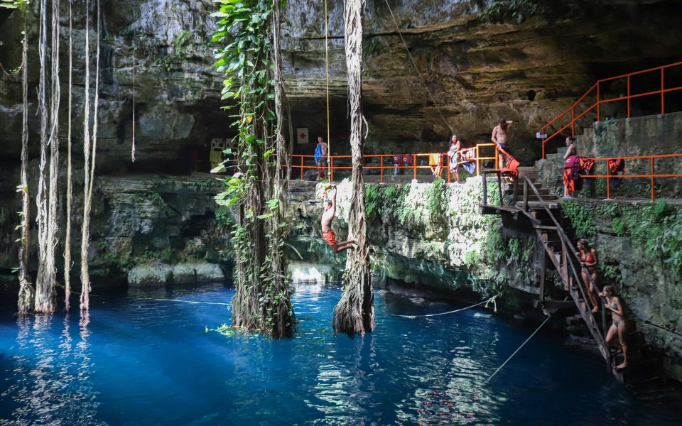 From Cancun: Chichen Itza, Valladolid, and Cenote Bus Tour - Itinerary