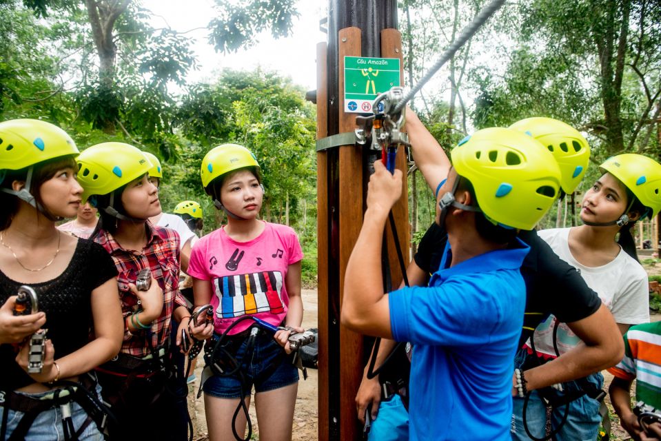 From Hue: Thanh Tan Hot Spring Zipline and Highwire Tour - Itinerary Details