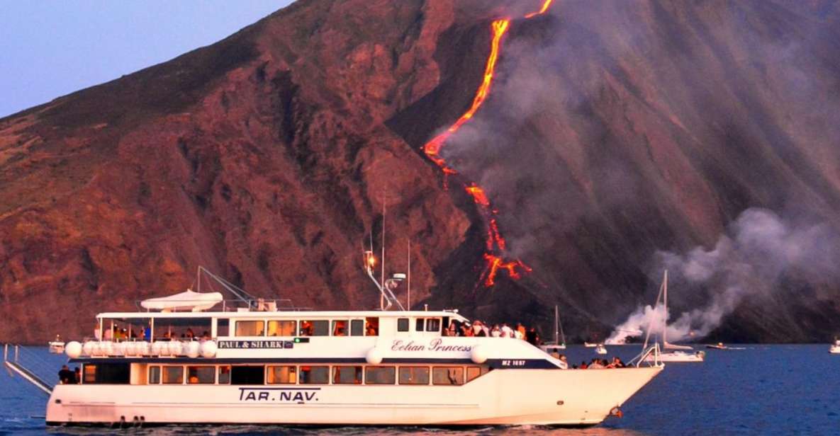 From Milazzo: Panarea and Stromboli Boat Trip by Night - Visiting Prehistoric Village