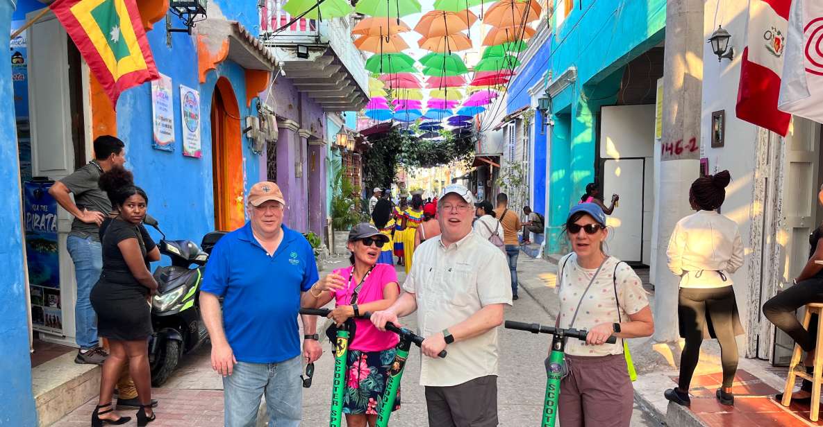 FUN SCOOTER RIDE THRU CARTAGENA & GETSEMANI / DISCOVERY TOUR - Itinerary Highlights