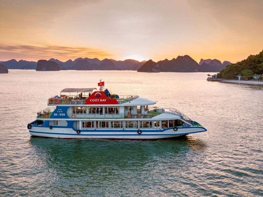 Hanoi: Cozy Bay Cruise 5-Star Full Day Halong With Buffet - Detailed Itinerary