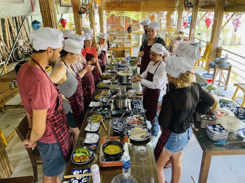 Hoi An: Bay Mau Cooking Class With Optional Market & Basket Trip - Cooking Class Experience