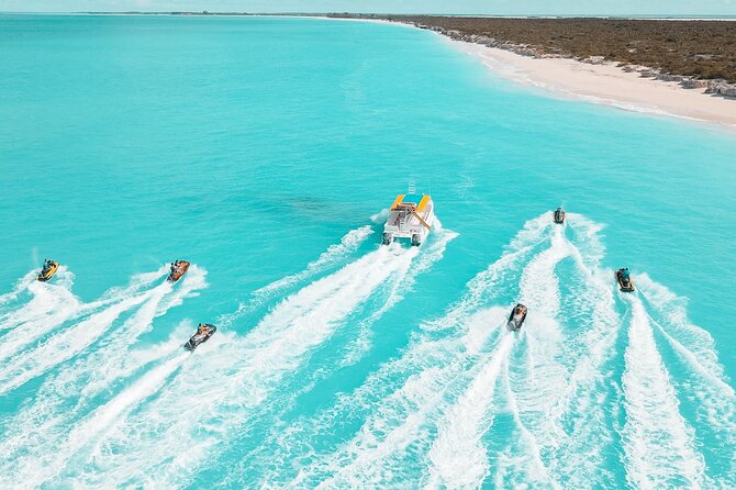 Jet Skiing Around La Famille Ship and Smaller Pristine Cays - Guided Tour Highlights