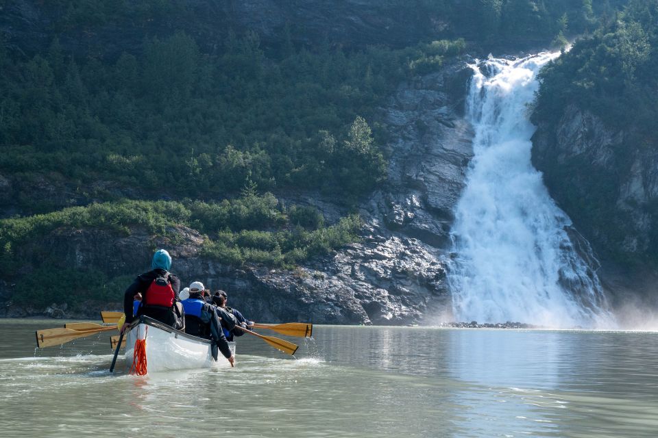 Juneau: Mendenhall Glacier Lake Canoe Day Trip and Hike - Paddling Across Mendenhall Glacier Lake