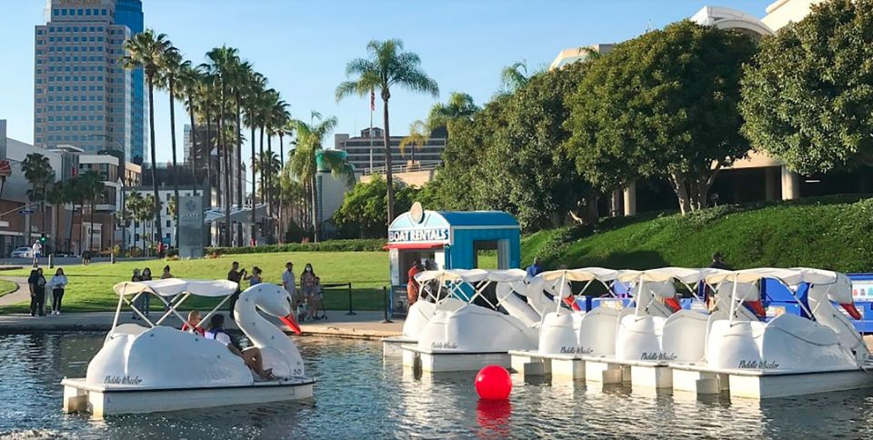 Long Beach: Swan Boat Rental at Rainbow Lagoon - Viewing Iconic Whale Mural