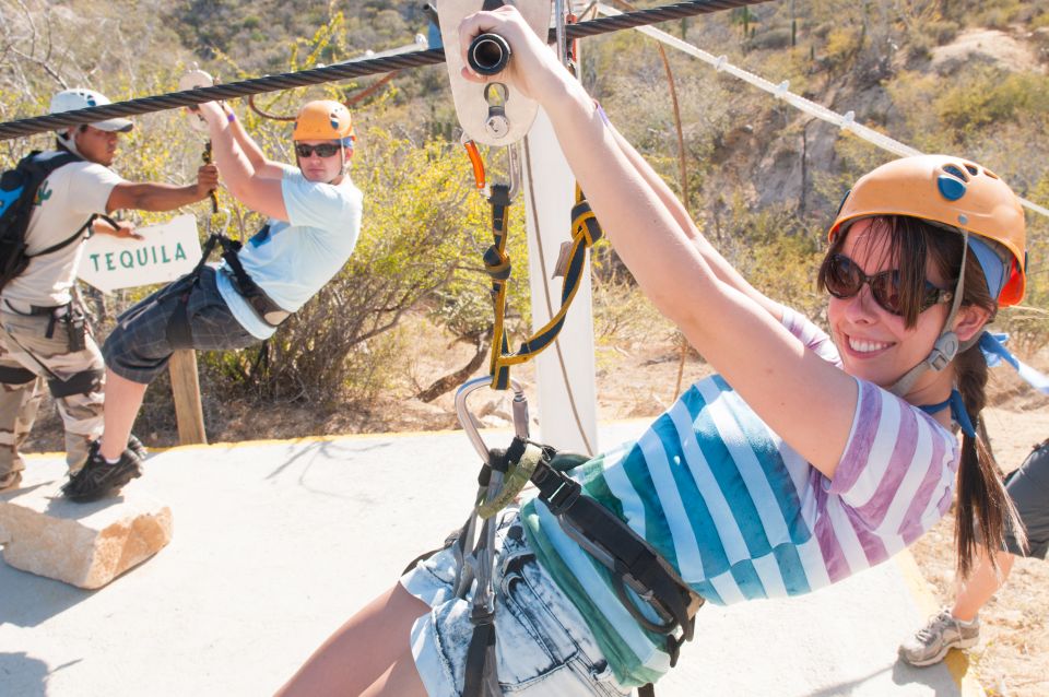 Los Cabos: Extreme Zip-Line Adventure With Liqueur Tasting - Suspension Bridge Crossing