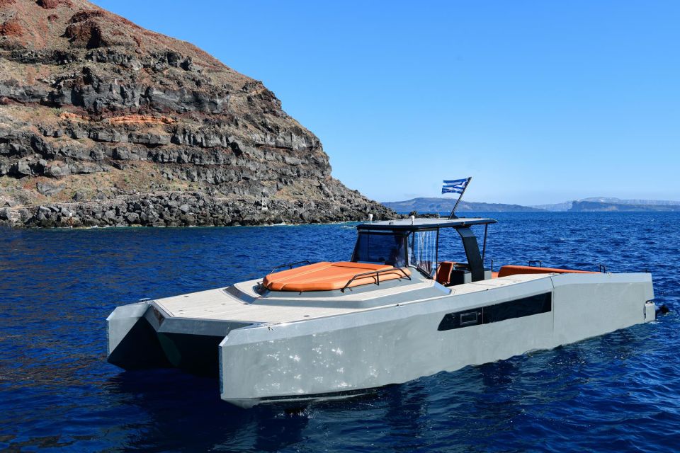Oia: Private Santorini Catamaran Tour for Two With Drinks - Customizable Experience