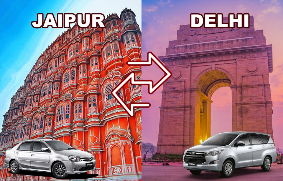 One Way City Transfer Between Delhi and Jaipur - Vehicle Options Available