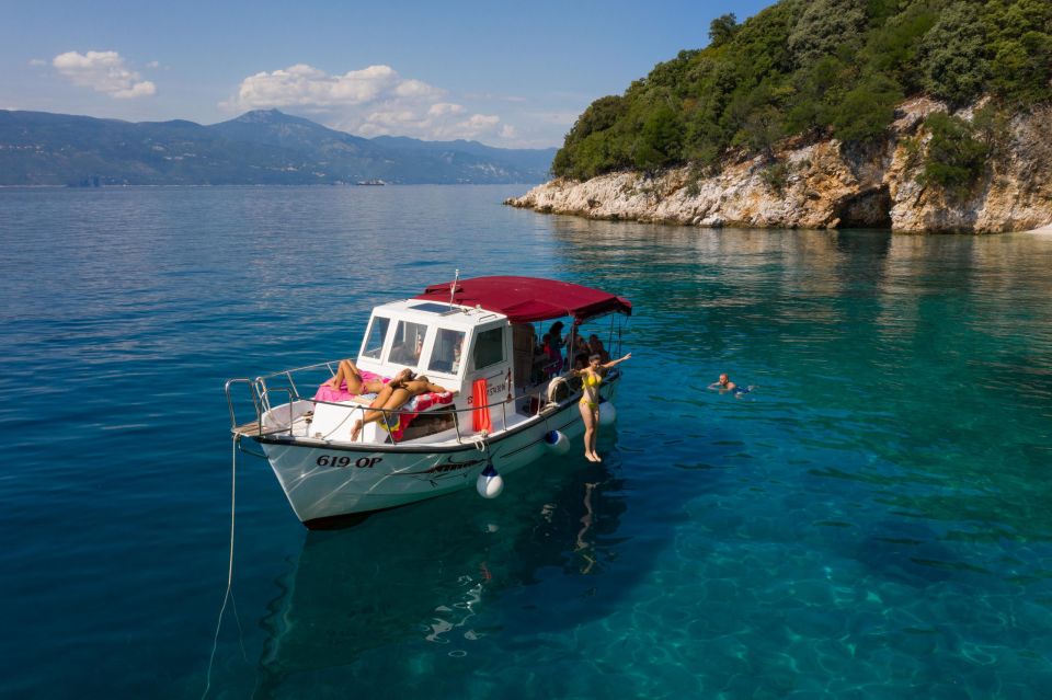 Opatija/Lovran: Boat Trip to Secluded Beaches on Island Cres - Detailed Itinerary