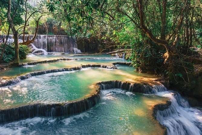 Pak Ou Caves and Kuang Si Fall Day Tour - Exploring Kuang Si Falls