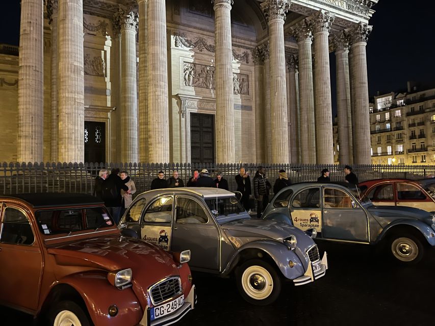 Paris: Private Guided City Tour at Night in Citroën 2CV - Unique Experience of 2CV