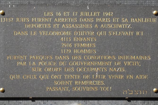 Paris World War 2 the True Story of the Occupation 1940-1944 Small Group Tour - Meeting and Pickup