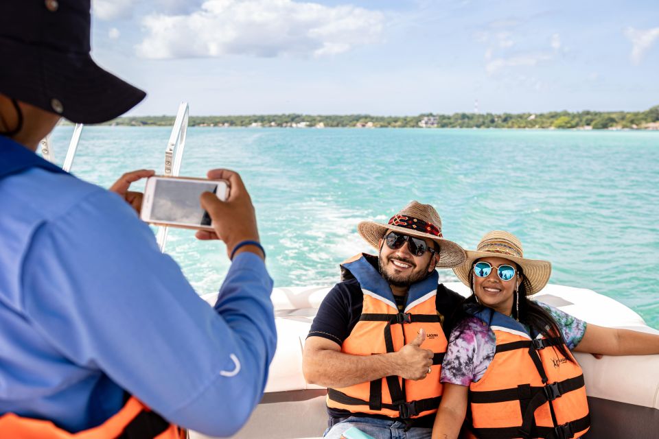 Private Pontoon Tour in the Seven Colors Bacalar Lagoon - Enjoy the Crystal Waters