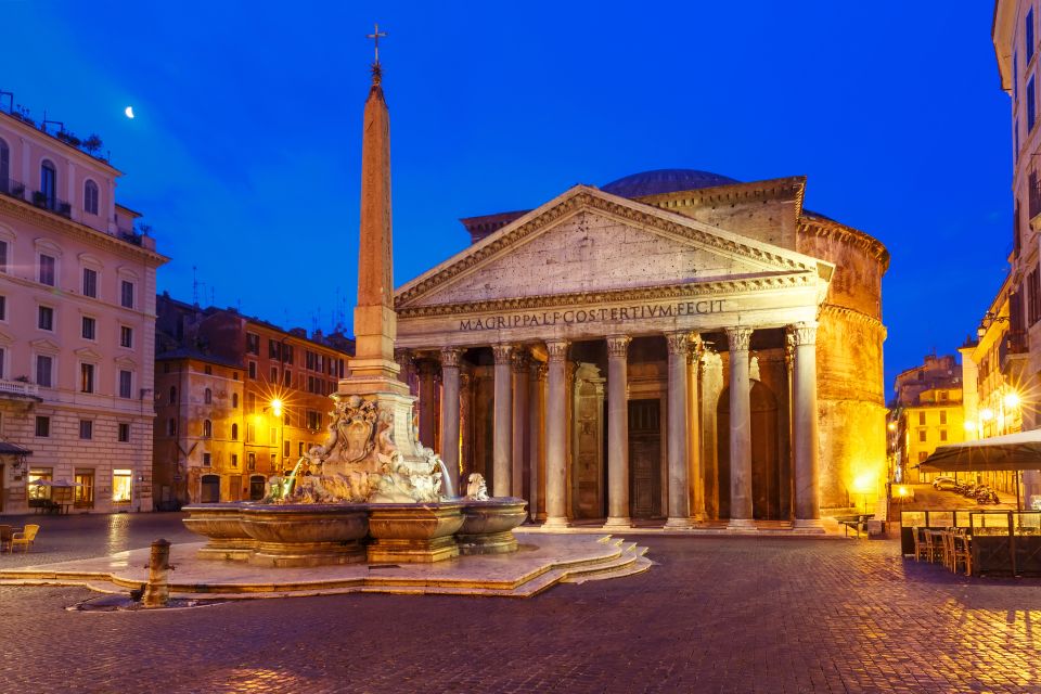 Rome by Night: Private Driving Tour With Dinner - Historical Neighborhoods Exploration