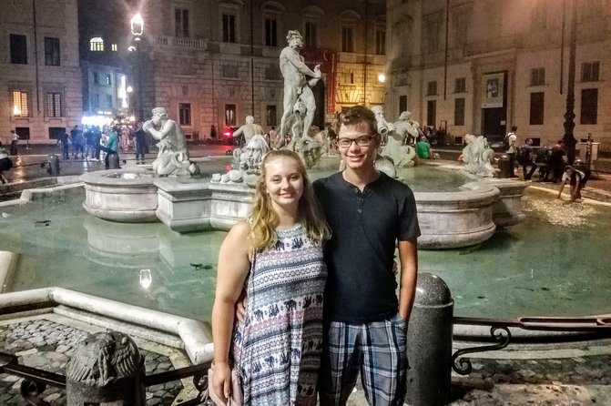 Rome by Night Walking Tour Including Piazza Navona Pantheon and Trevi Fountain - Meeting and Pickup Details