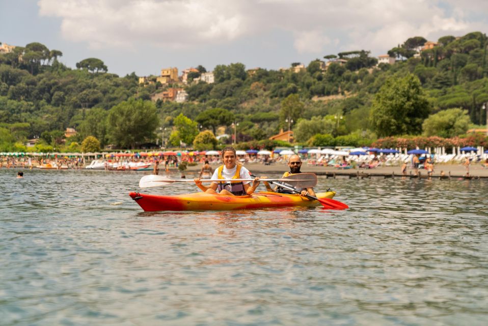 Rome: Castel Gandolfo Kayak & Swimming Lake Tour With Pizza - Itinerary Highlights