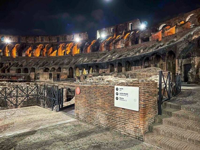 Rome: Colosseum by Night With Underground & Arena Floor Tour - Exploring the Underground