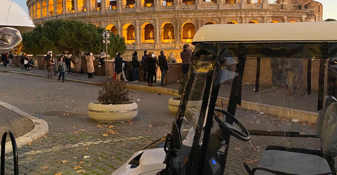 Rome: Night Tour by Golf Cart With Italian Dinner and Gelato - Dining Experience