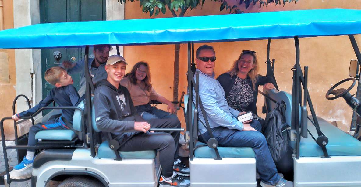 Rome: Private Guided Golf Cart Tour With Gelato or Wine - Discover Iconic Sites