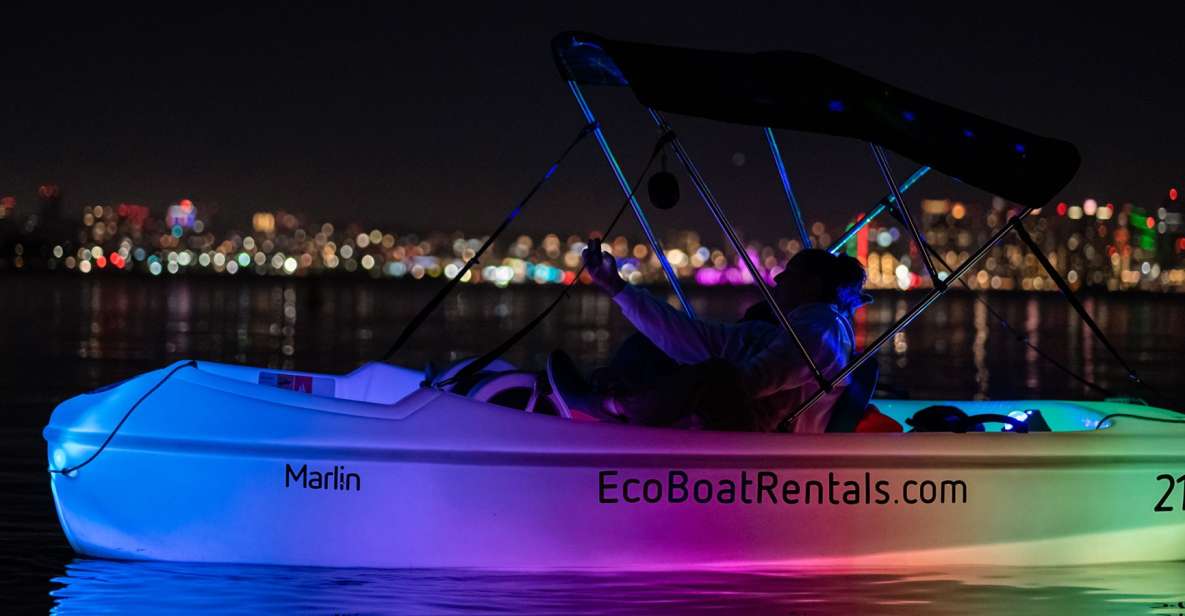 San Diego: Night Date Glow Pedal Boat With Downtown Views - Pricing and Booking Details