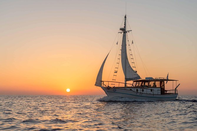 Santorini Caldera Sunset Traditional Cruise With Meal and Drinks - Meal and Drinks