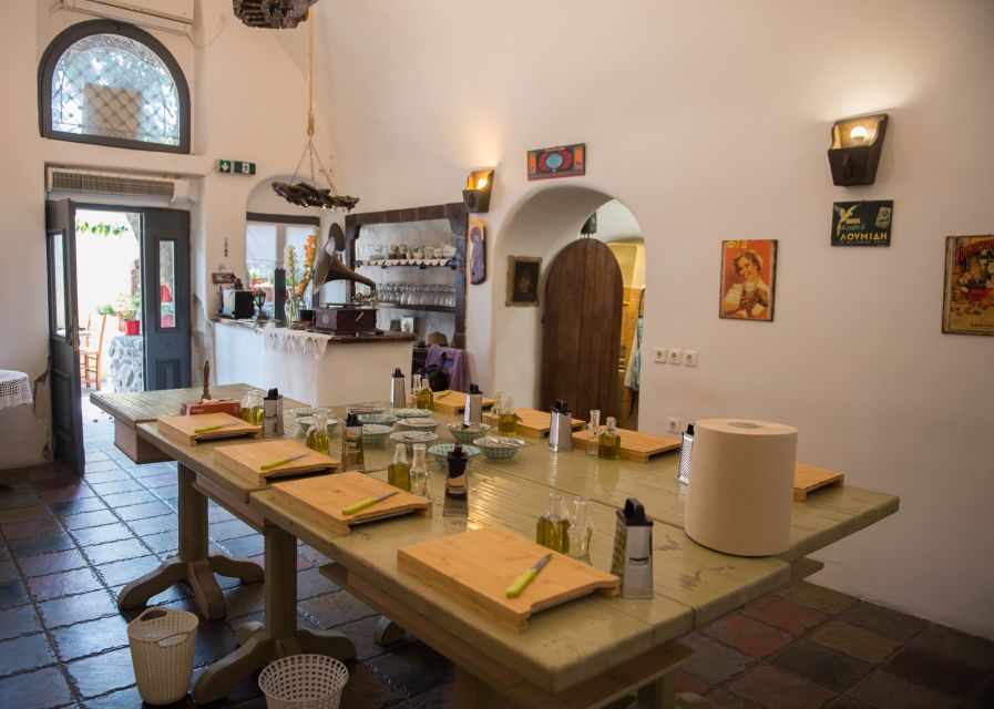 Santorini: Cooking Class, Local Menu and Dessert With Wine - Culinary Highlights