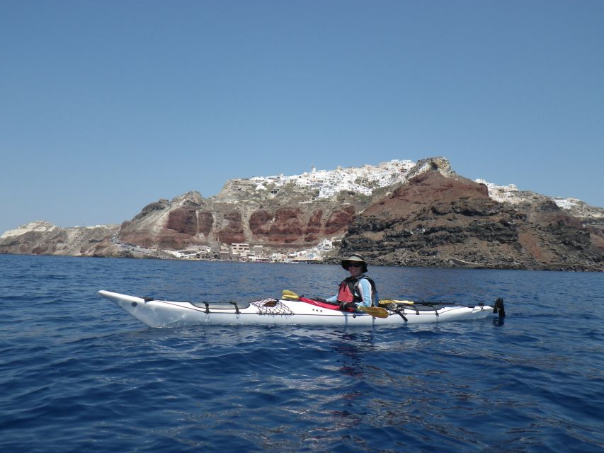 Santorini: South Sea Kayaking Tour With Sea Caves and Picnic - Itinerary and Highlights