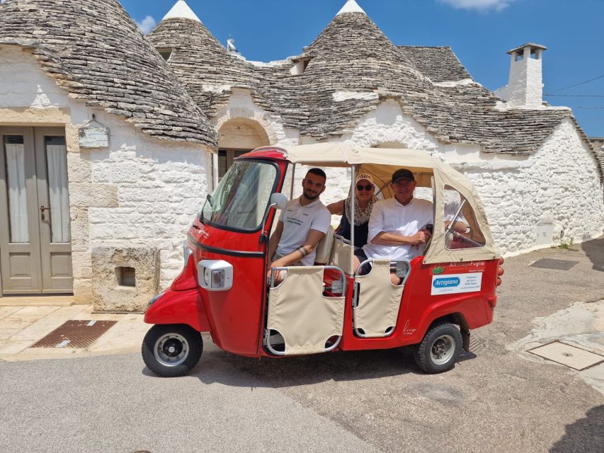 Tuk Tuk Audio Tour, Alberobello+Countryside - Duration and Pricing Details