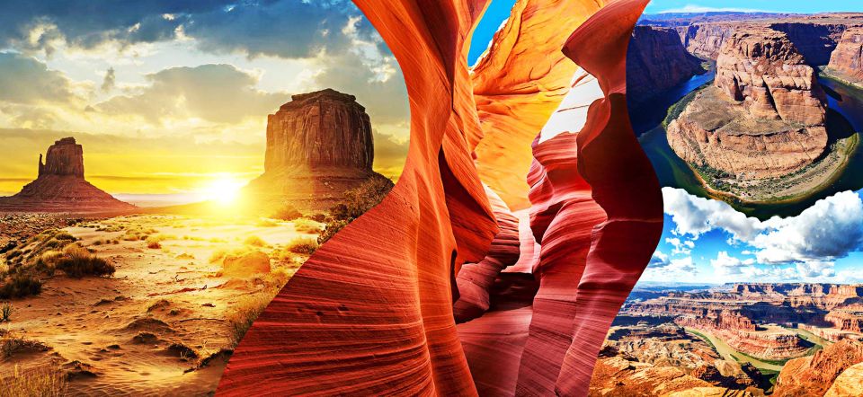 Vegas: Antelope Canyon, Monument Valley, & Grand Canyon Tour - Itinerary Overview