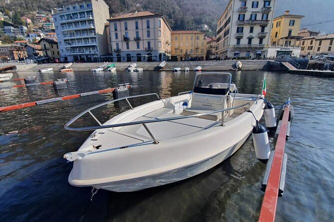 1 Hour Boat Rental Without License 40hp Engine on Lake Como - End Point