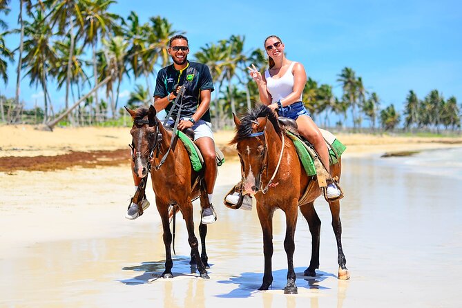 2-Hour Beach Horseback Riding in Punta Cana + Gift SIM Card - Recommended for Families