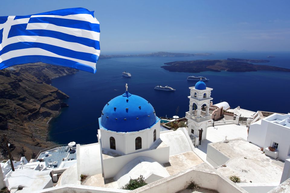 Agios Nikolaos: Santorini Guided Day Trip With Ferry Ticket - Itinerary Highlights