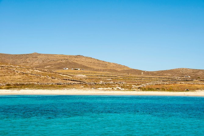 All Included Mykonos South Beaches, Rhenia and Delos Islands (Free Transfers) - Sailing Past Delos Archaeological Site