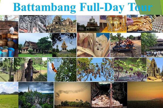 Battambang Bamboo Train, Killing Cave, Bat Cave & Sunset - Discovering the Bat Cave