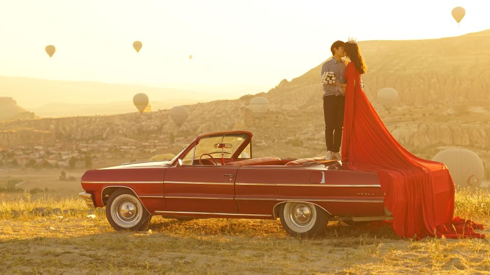 Cappadocia Photo Shoot With Classic Car and Flying Dress - Inclusions of the Package
