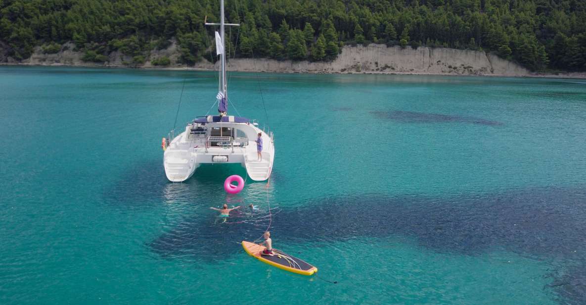 Corfu: Full Day Private Cruise on Lagoon Catamaran - Onboard Activities and Amenities