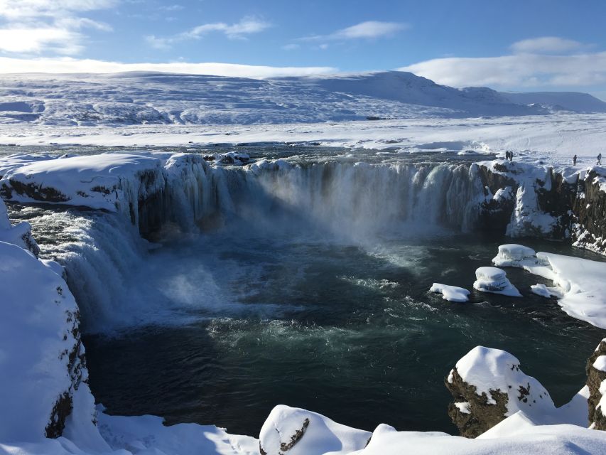 From Akureyri: Lake Myvatn and Godafoss Guided Tour - Godafoss Waterfall Experience