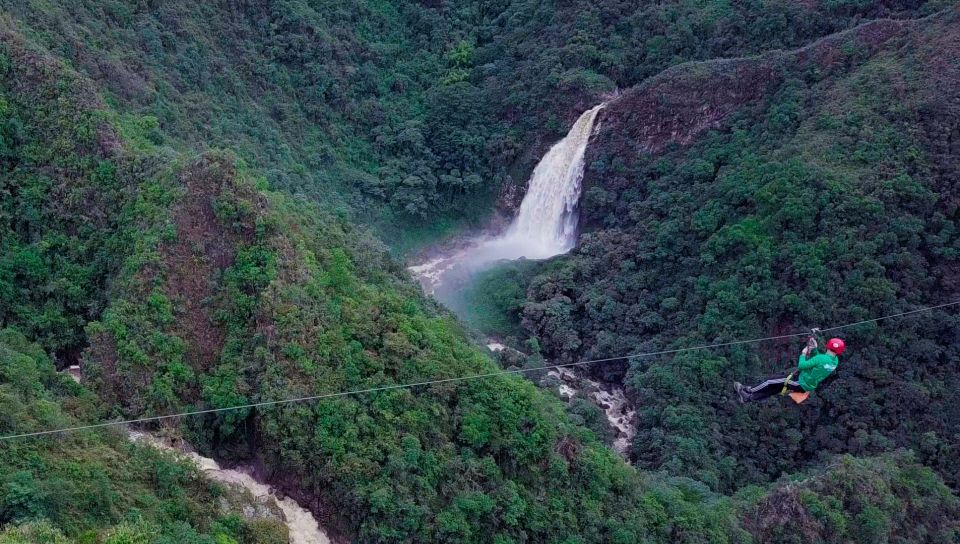 From Medellin:Powerful via Ferrata & Zipline Giant Waterfall - Zipline Thrill Ride