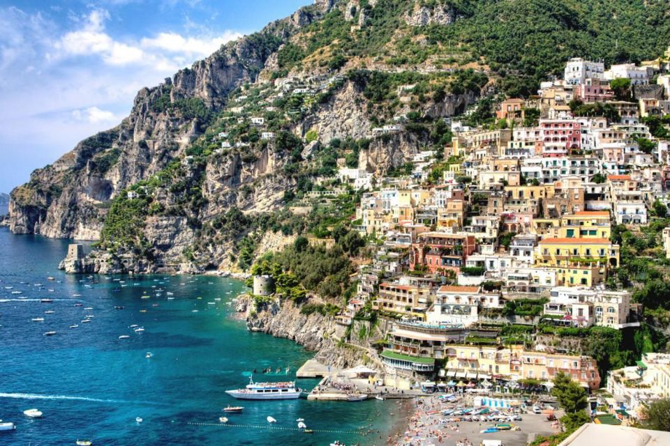 From Rome: Amalfi Coast and Pompeii Tour - Experiencing Positanos Picturesque Town