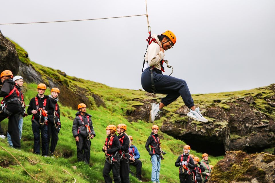 From Vík: Zipline and Hiking Adventure Tour - Zipline Experiences