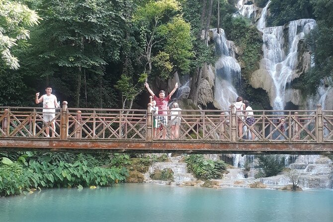 Full Day Tour To Pak Ou Caves, Traditional Village & Kuang Si Waterfall - Mekong River Cruise