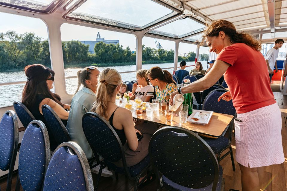 Hamburg: Harbor Cruise With Wine and Cheese - Onboard Amenities