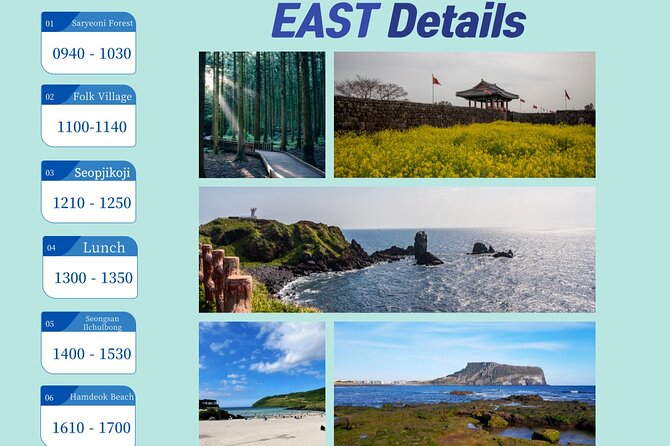 Jeju Island UNESCO Heritage Bus Tour - Itinerary Highlights