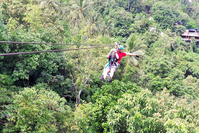 Lamai Viewpoint Zip Lining With Cable Car and Panoramic View - Relaxing Foot Spa Experience